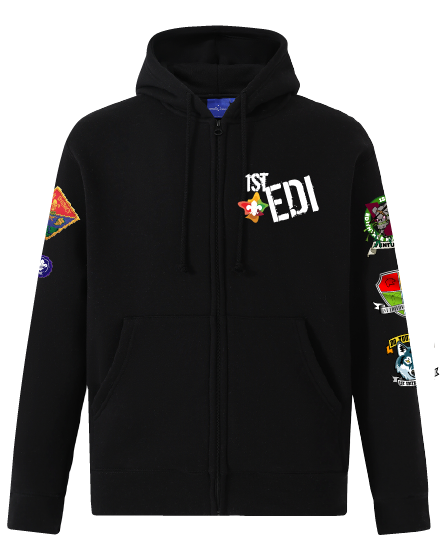 Black 1st Edithvale group hoodie