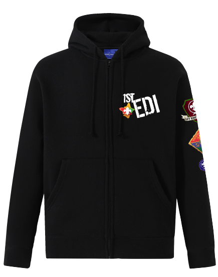 Black 1st Edithvale section hoodie